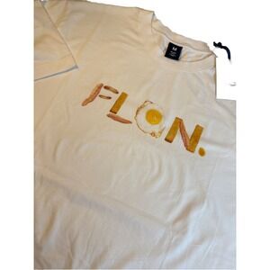 FLAN LABS Bacon Fried Egg & French Toast Stix Graphic T-shirt‎ Unisex MED Oversz